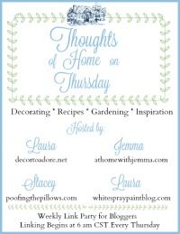 Thoughts on Home Thursday Blog party
