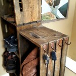 DIY wooden crate shoe rack 2