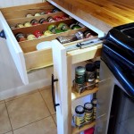 DIY Spice rack and pull out cabinet spice rack