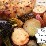 one pan roasted chicken & vegetables