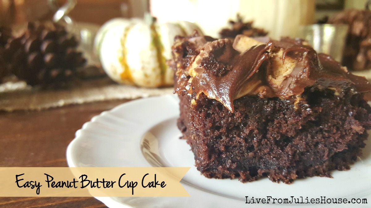 EASY Peanut Butter Cup Cake